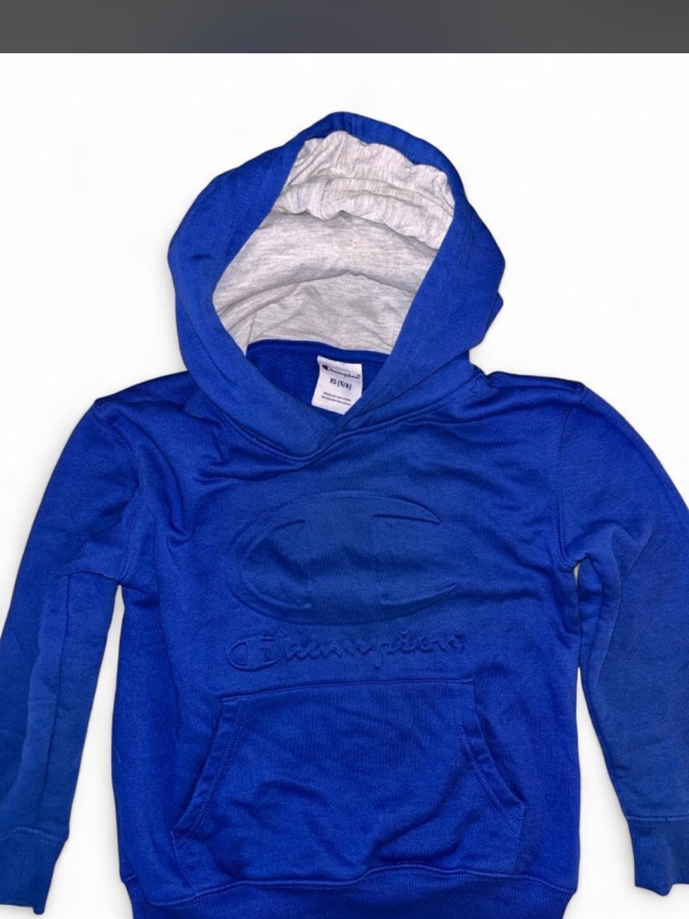 Champion Royal Blue Kids Pullover Hoodie